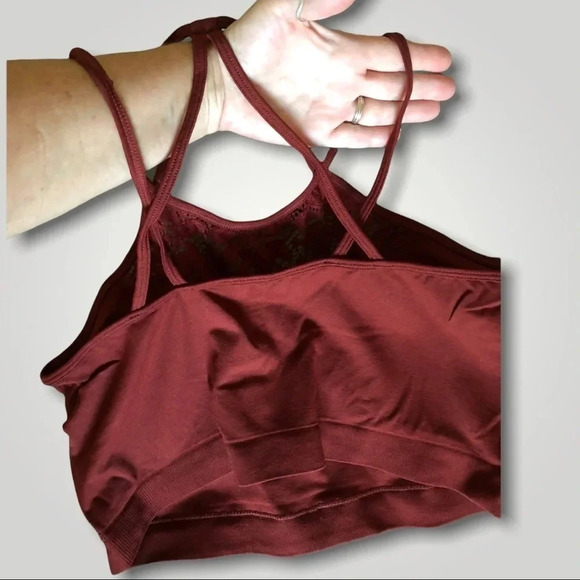 High Neck Plus Size Lace Cutout Bralette - Picture 6 of 8